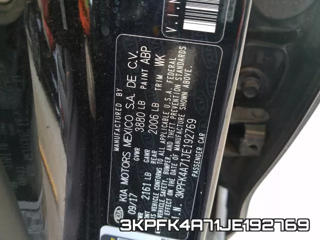 3KPFK4A71JE192769 фото 2