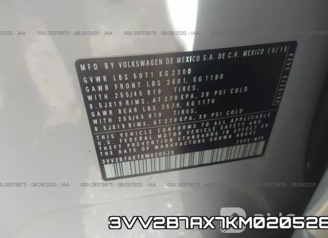 3VV2B7AX7KM020528 фото 10