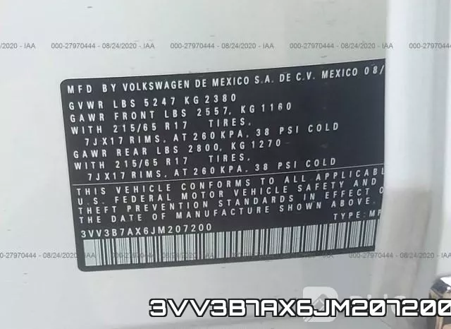 3VV3B7AX6JM207200 фото 10