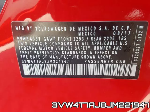3VW4T7AJ8JM221947 фото 2