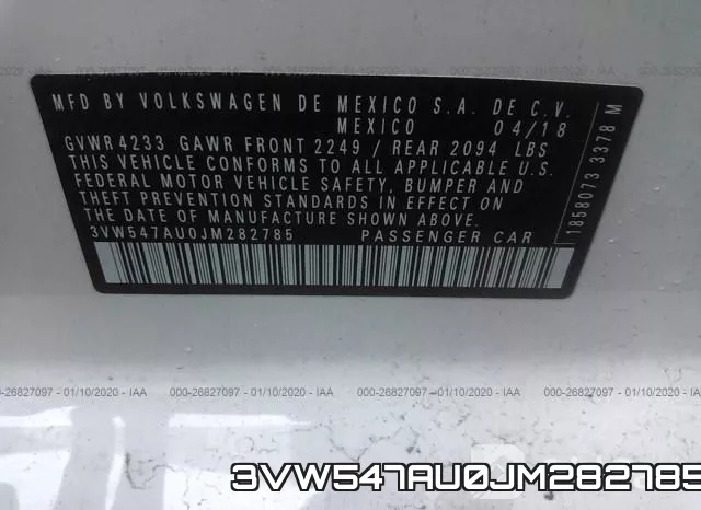 3VW547AU0JM282785 фото 10