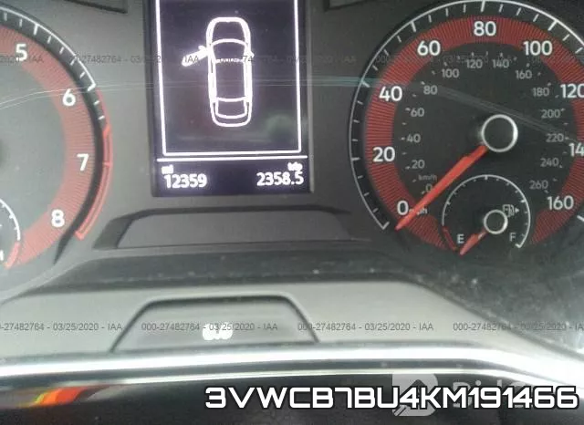 3VWCB7BU4KM191466 фото 8