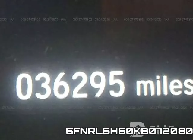 5FNRL6H50KB072080 фото 8