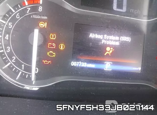 5FNYF5H33JB027144 фото 8