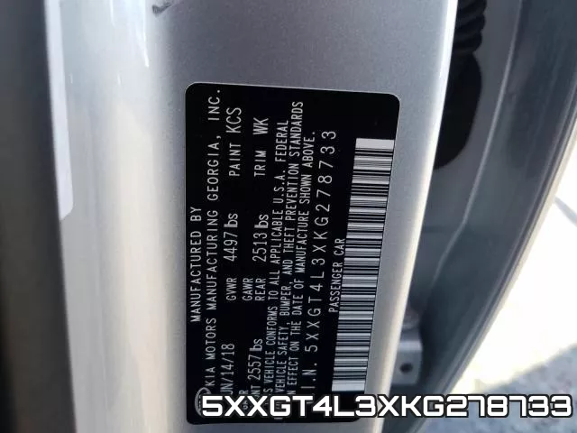 5XXGT4L3XKG278733 фото 2