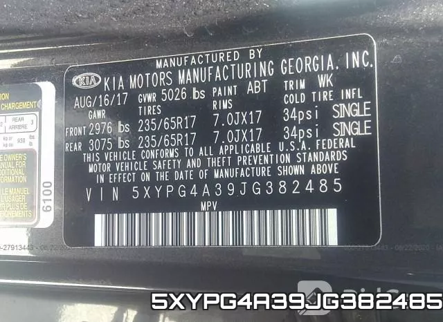5XYPG4A39JG382485 фото 10