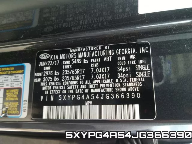 5XYPG4A54JG366390 фото 2