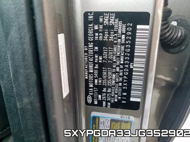 5XYPGDA33JG352902 фото 2