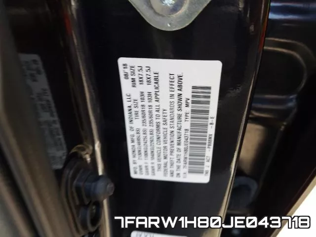 7FARW1H80JE043718 фото 2