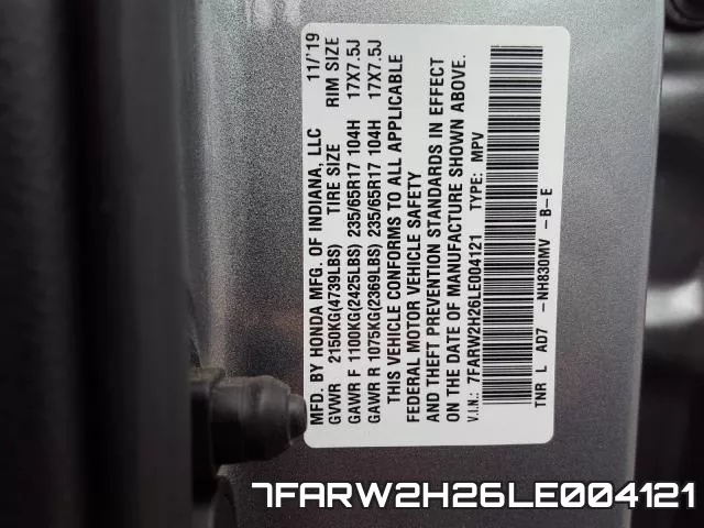 7FARW2H26LE004121 фото 2