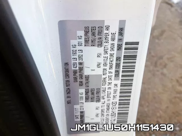 JM1GL1U50H1151430 фото 2