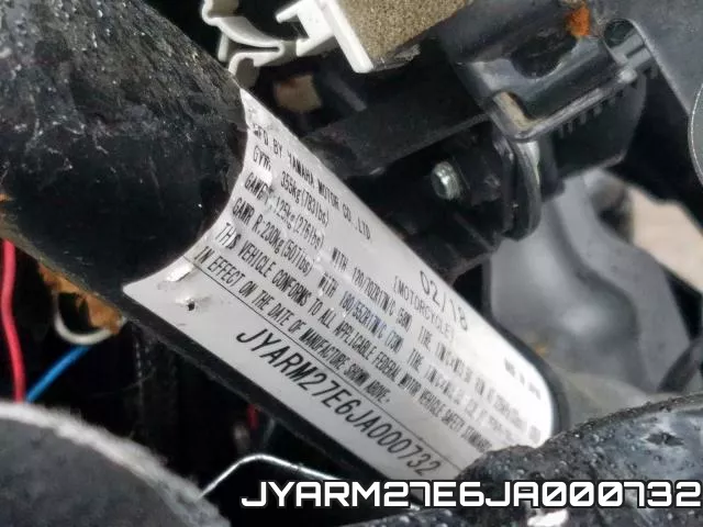 JYARM27E6JA000732 фото 2