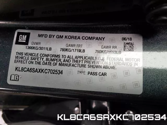 KL8CA6SAXKC702534 фото 2
