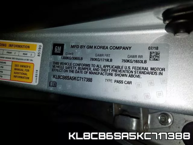 KL8CB6SA5KC717388 фото 2