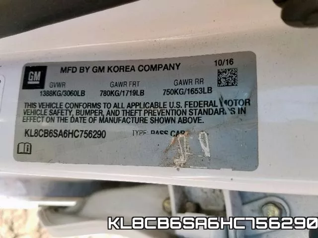 KL8CB6SA6HC756290 фото 2