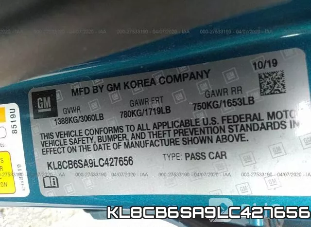 KL8CB6SA9LC427656 фото 10