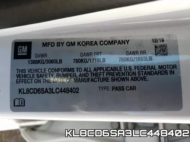 KL8CD6SA3LC448402 фото 2