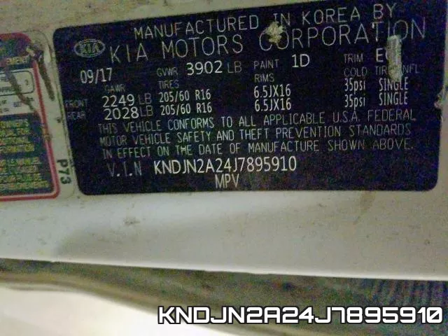 KNDJN2A24J7895910 фото 2