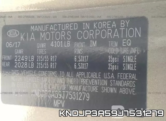 KNDJP3A59J7531279 фото 10