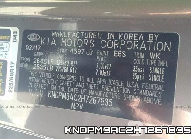 KNDPM3AC2H7267835 фото 10