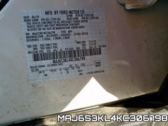 MAJ6S3KL4KC306798 фото 2