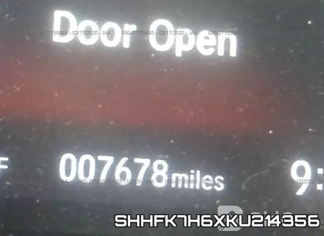 SHHFK7H6XKU214356 фото 8