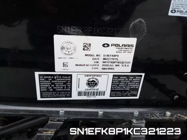 SN1EFK8P1KC321223 фото 2