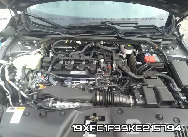 19XFC1F33KE215794 фото 2