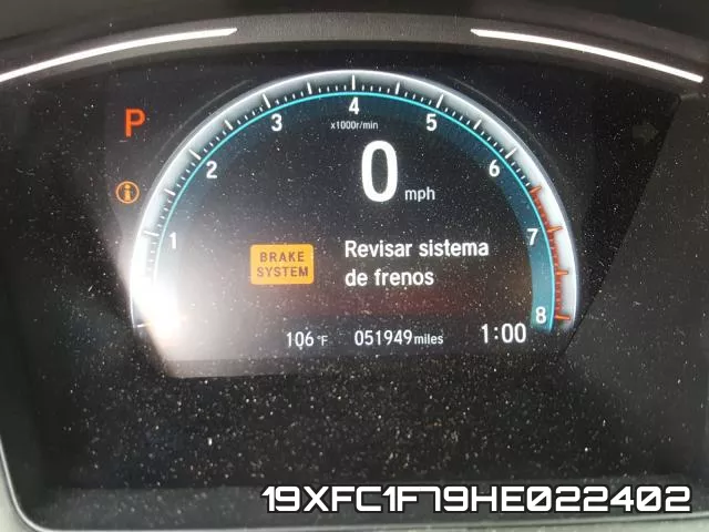 19XFC1F79HE022402 фото 9