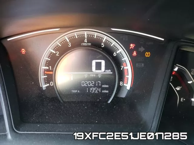 19XFC2E51JE017285 фото 9
