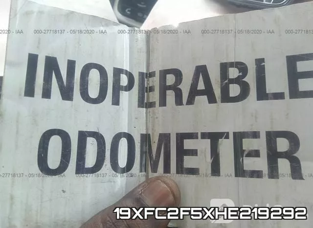 19XFC2F5XHE219292 фото 8