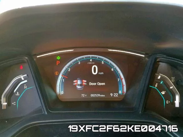 19XFC2F62KE004716 фото 8