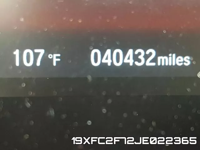 19XFC2F72JE022365 фото 9