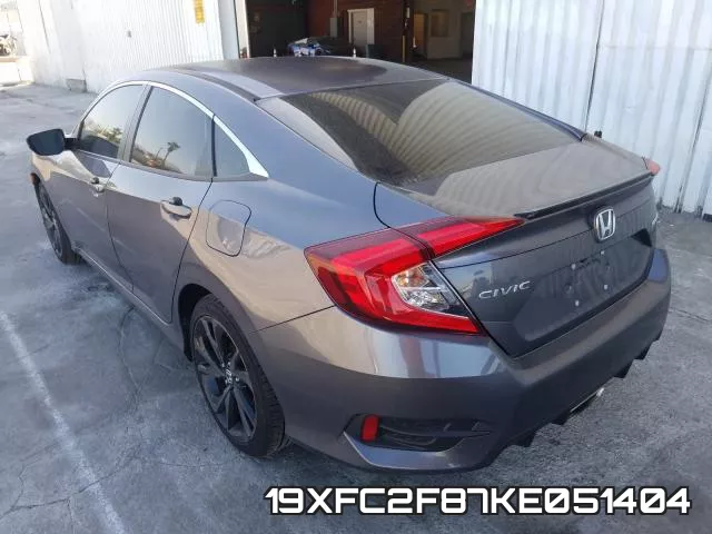 19XFC2F87KE051404 фото 4