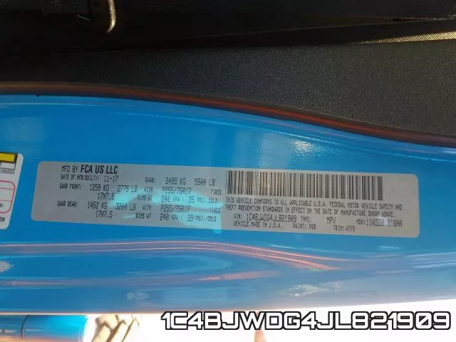 1C4BJWDG4JL821909 фото 2