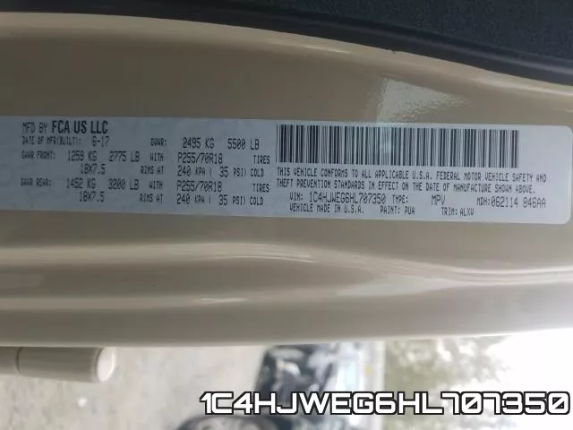 1C4HJWEG6HL707350 фото 2