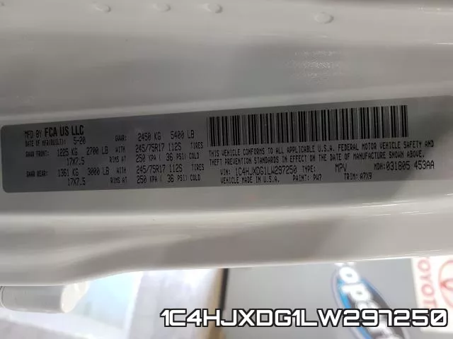 1C4HJXDG1LW297250 фото 2