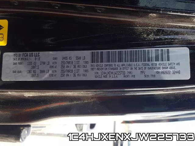 1C4HJXENXJW225733 фото 2