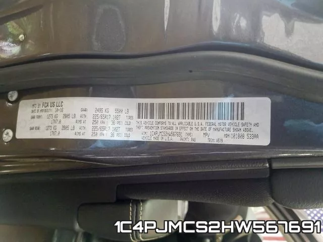 1C4PJMCS2HW567691 фото 2