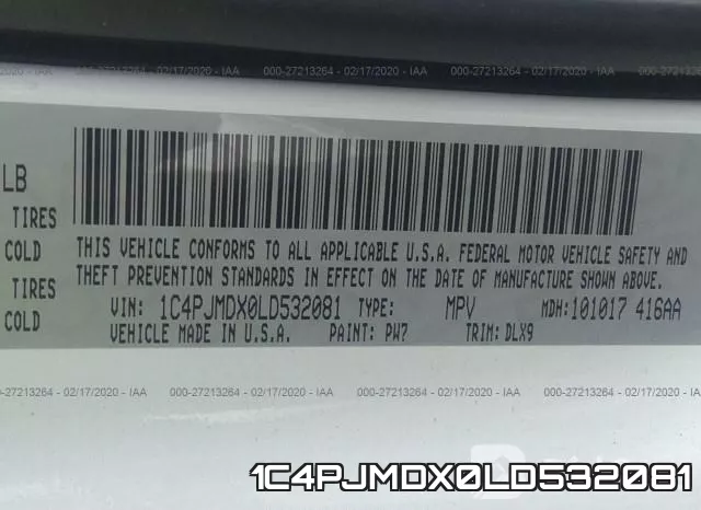 1C4PJMDX0LD532081 фото 10