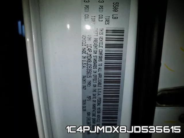 1C4PJMDX8JD535615 фото 2