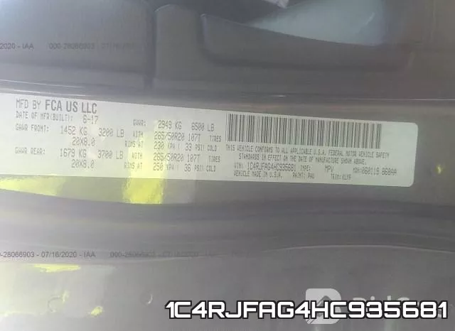 1C4RJFAG4HC935681 фото 10