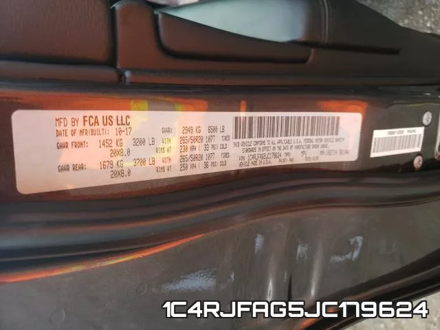 1C4RJFAG5JC179624 фото 2