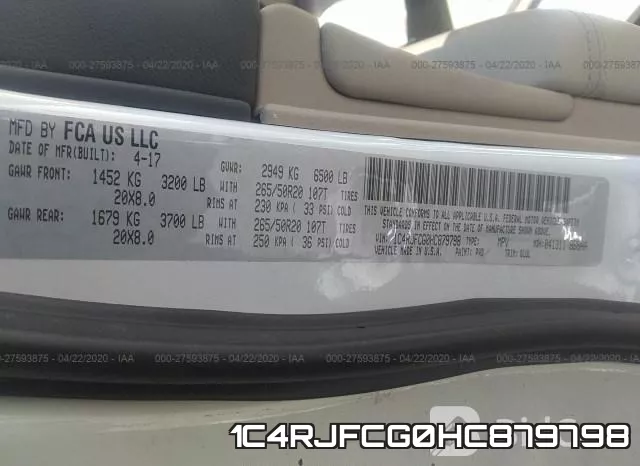 1C4RJFCG0HC879798 фото 10