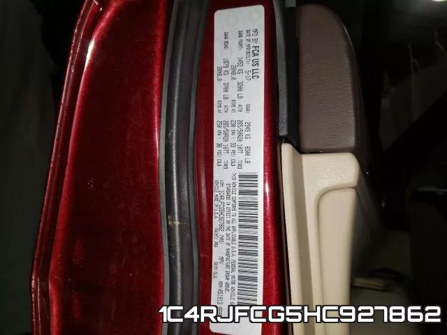 1C4RJFCG5HC927862 фото 2
