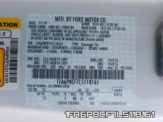 1FA6P8CF7L5118161 фото 2