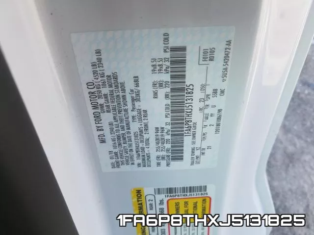 1FA6P8THXJ5131825 фото 2