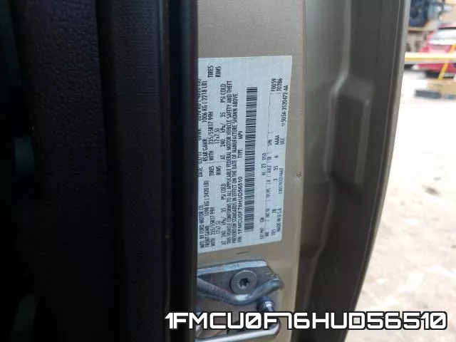1FMCU0F76HUD56510 фото 2