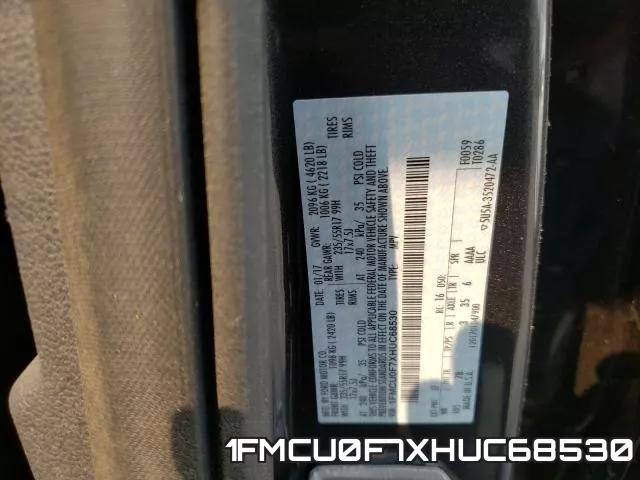 1FMCU0F7XHUC68530 фото 2