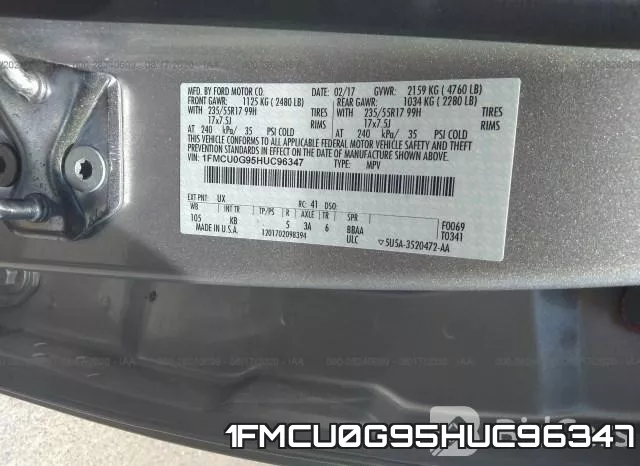 1FMCU0G95HUC96347 фото 10